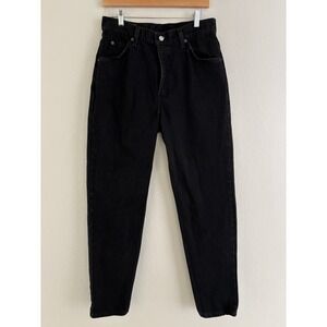 VTG Levi's 912 Jeans Womens 12 Black Orange Tab 90s High Rise Slim Tapered